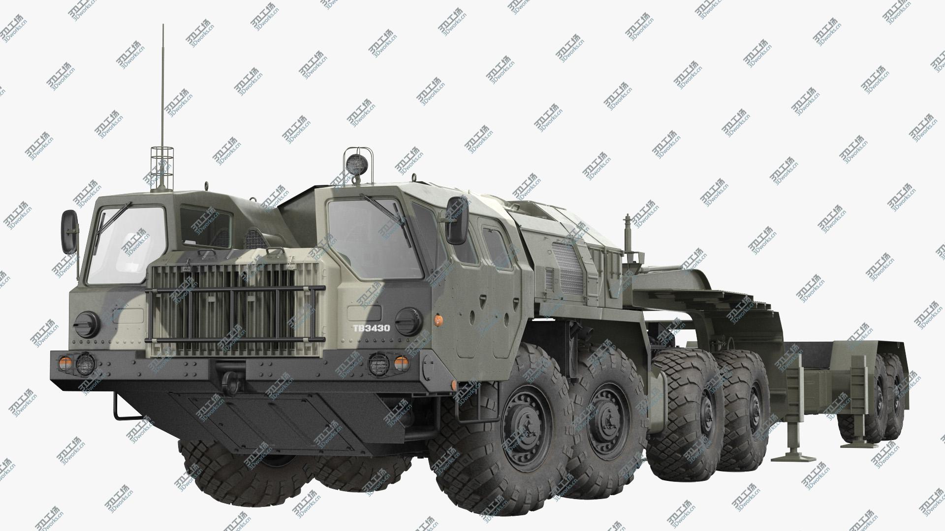 images/goods_img/20210313/3D MAZ 7410 with Semi Trailer Camo Rigged/1.jpg